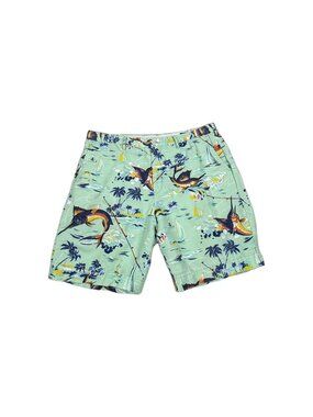 Polo Ralph Lauren Chino Shorts Mens Size 38 Green Hawaiian Linen Classic Fit 6"